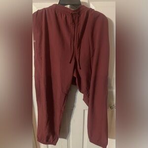 Scrubstar Women’s Heather Dark Cherry Scrub Pants. NWT! Size 2XL!